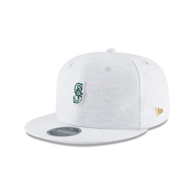 Grey Seattle Mariners Hat - New Era MLB Micro Stitch 9FIFTY Snapback Caps USA3169084